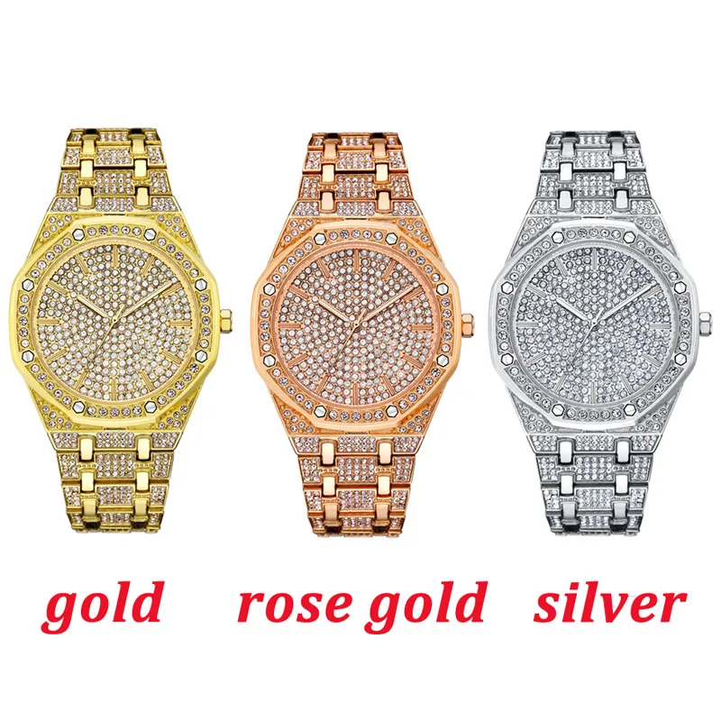 KIMSDUM мужские часы люксовый бренд дизайн кварцевые часы с бриллиантами для мужчин Iced Out часы AAA Водонепроницаемые кожаные Наручные часы