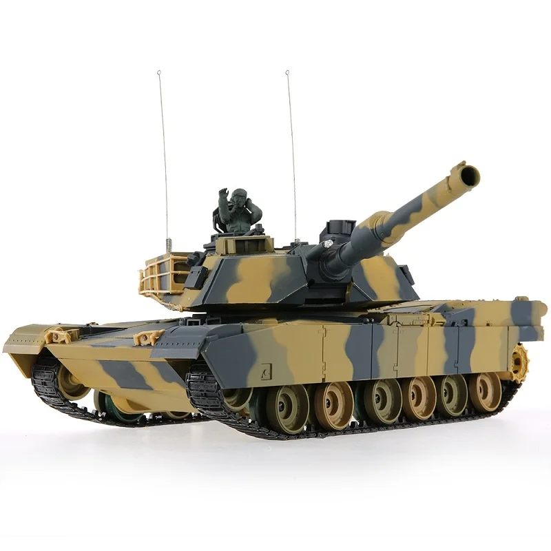 HENG LONG 3816 1/24 США M1A2 Abrams Airsoft Боевой танковая RC Танк с программирования Функция 320