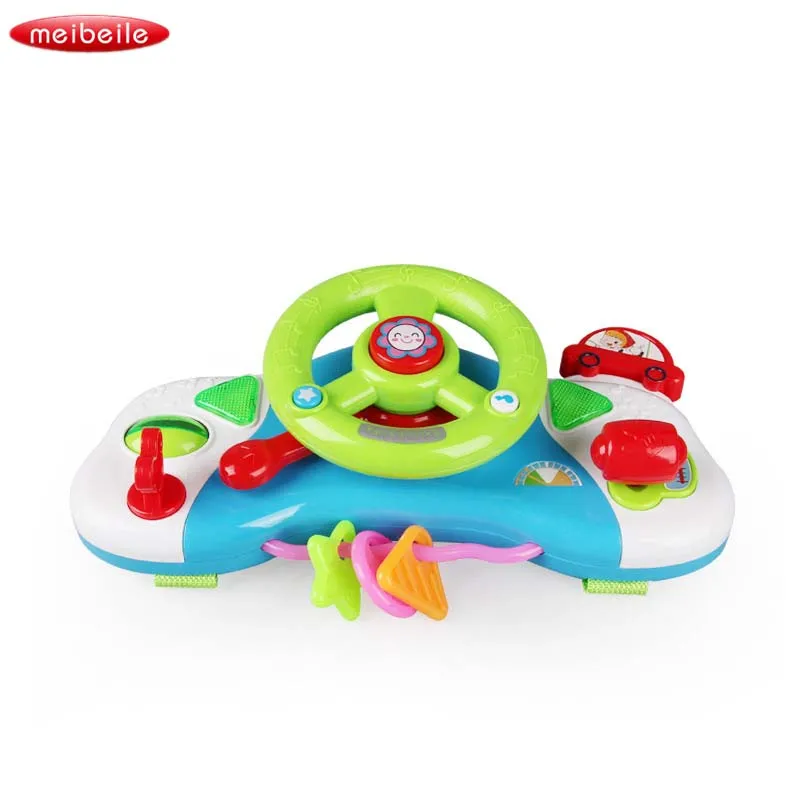 

Electric Toy Musical Instruments For Kids Baby Steering Wheel Musical Handbell Developing Educational Toys For Children Gift