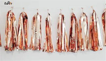 

15pcs Rose gold Tassel Garland DIY Kit Bridal Show Engagement Party Baby Shower Photo Props Rose Gold Tails Spring Wedding Ideas