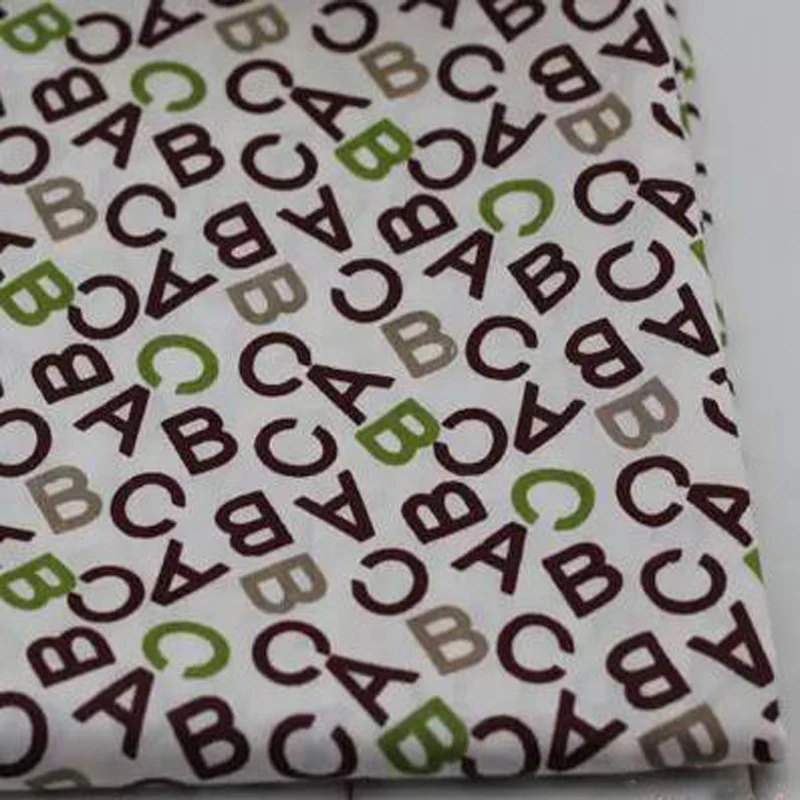 ABC Patchwork Patterned Dress Fabric