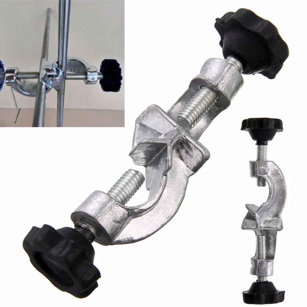 

1pc New Lab Stand Head Clamps Holder Laboratory Metal Grip Support 90 Degree Right Angle Clip