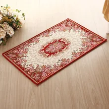 Европейский стиль шенилловая ткань жаккардовый ковер 80x120 см 70x140 см прямоугольник Цветочный Коврик фабричного производства