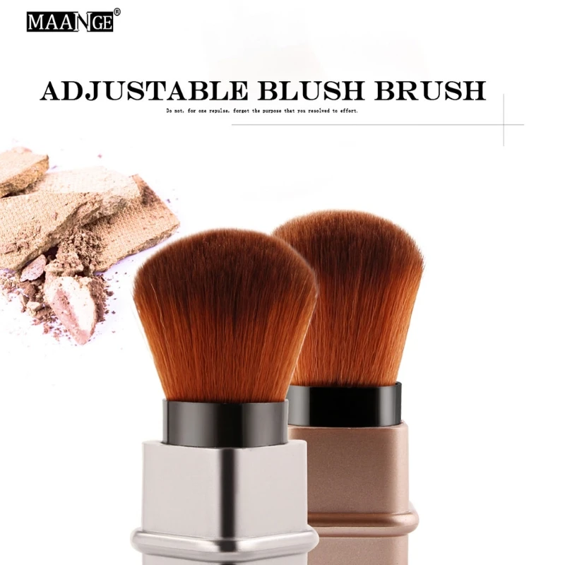 

Fashion Kabuki Foundation Makeup Face Blush Powder Brush Retractable Cosmetic