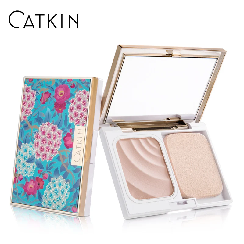 

CATKIN Trio-Color Lotus Loose Powder 7.2g C02 Peach Blossom Contour Palette Powder Foundation Powder All Skin Types Moisturizer