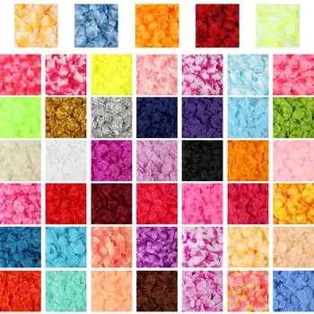 

100pcs/lot Silk Rose Petals Flower Leaves Petals Wedding Supplies Favor Party Decorations
