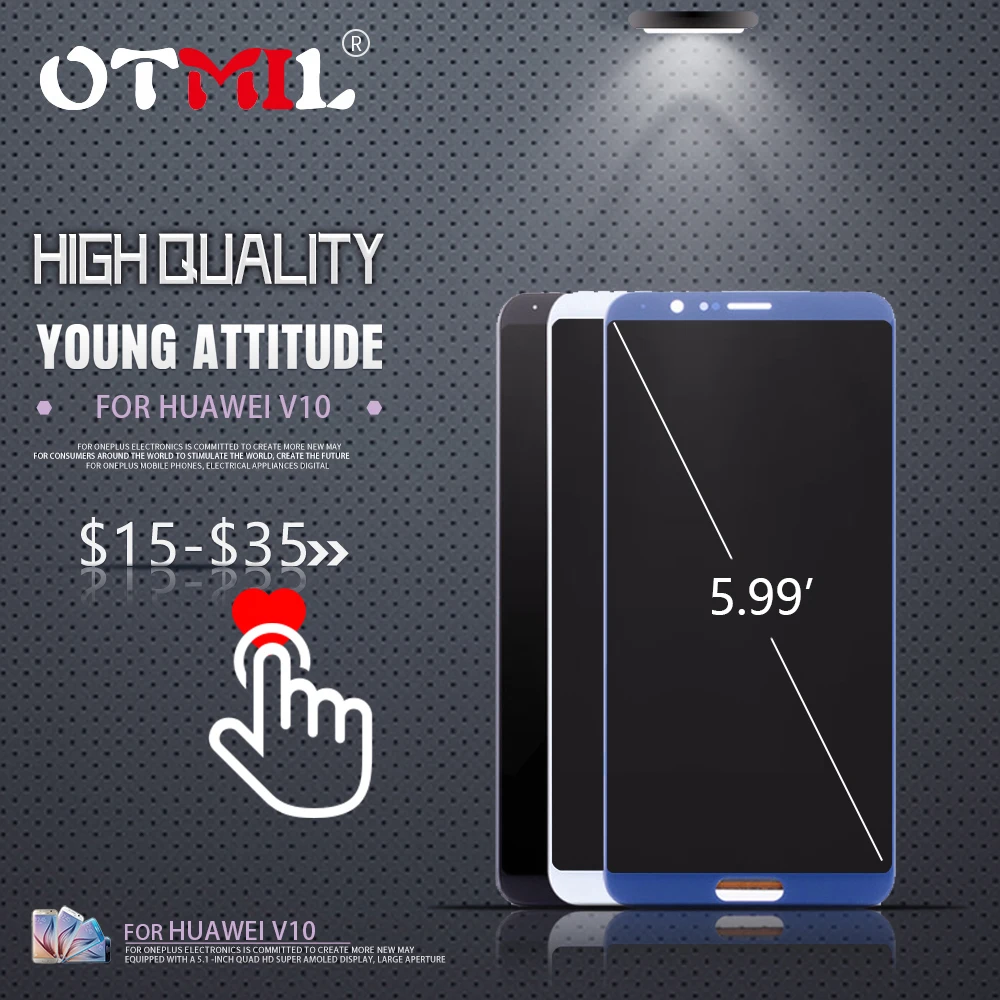 

OTMIL 5.99" Display for HUAWEI Honor View 10 LCD Display Touch Screen Digitizer BKL-AL00 BKL-AL20 For Huawei Honor V10 Display#1
