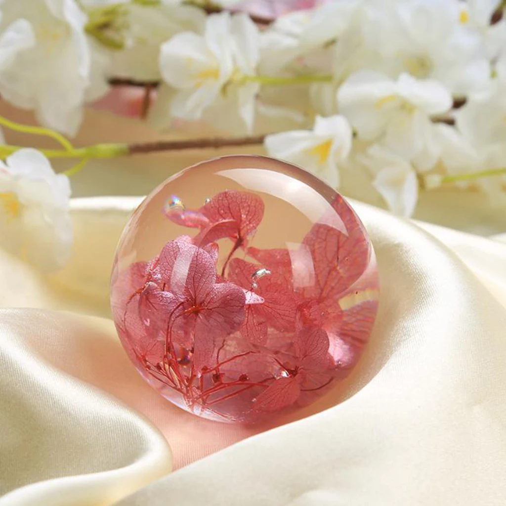 Silicone Balls Mould Epoxy Resin Casting DIY Dried Flower Ornament Jewelry Making Mold Tool -  Large Round Sphere, Multi Size