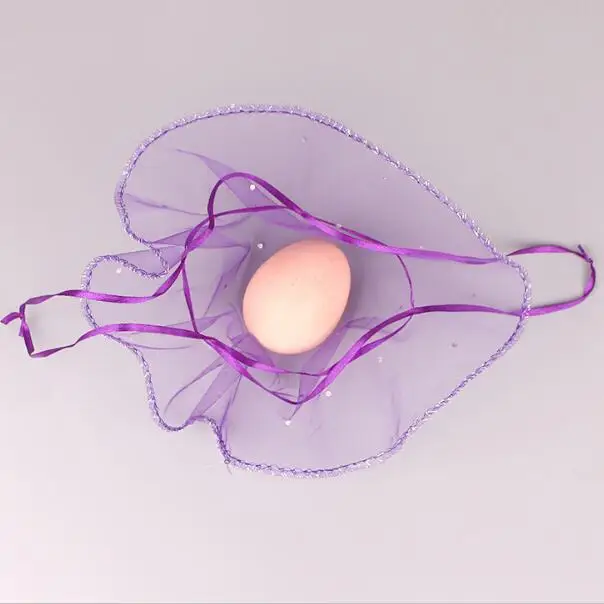 100 шт./лот 40*40 см красные/фиолетовые/розовые круглые мешочки из органзы с завязками для свадебных конфет, сумки для ювелирных изделий, подарочная упаковка - Цвет: Light Purple