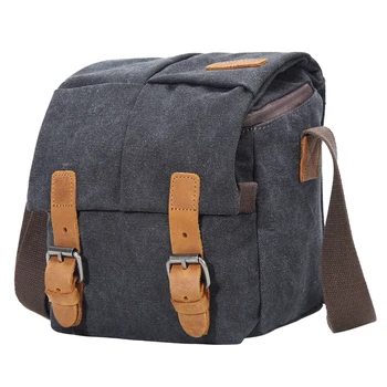 

Shoulder Sling SLR Photography Digital Camera Bag Small Travel Case Canvas Vintage Shoulder Bag for Nikon Sony Canon DSLR Camera