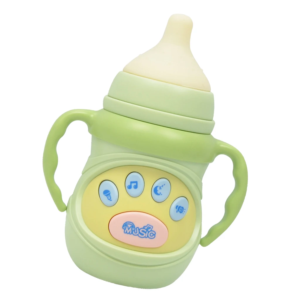 Electronic Music & Light Feeding Bottle Kids Baby Early Learning Toy Play Activity