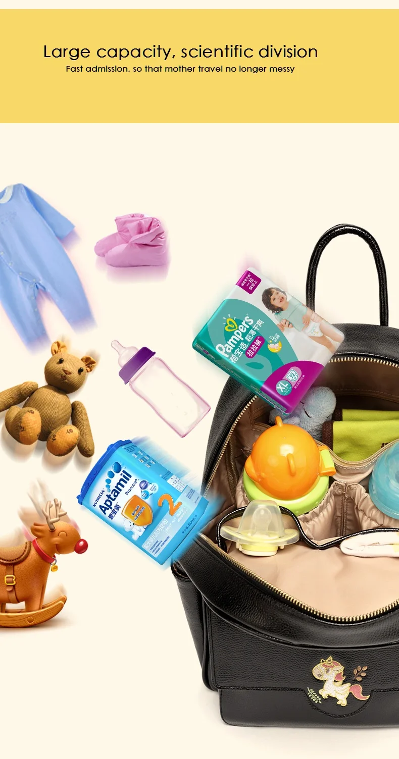 Сумка-тоут из искусственной кожи Colorland для путешествий для мам и мам, пеленка для пеленок, сумка-рюкзак, сумки для малышей, bolsa maternidad
