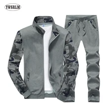 YWSRLM новые весенне-осенние мужские костюмы комплект мужской одежды повседневные толстовки Брюки Мужская спортивная одежда пэчворк Размер M-4XL