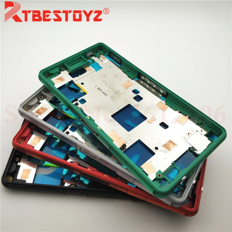 Оригинальный запасной корпус для Sony Xperia Z3 Compact mini D5803 D5833 металлическая средняя