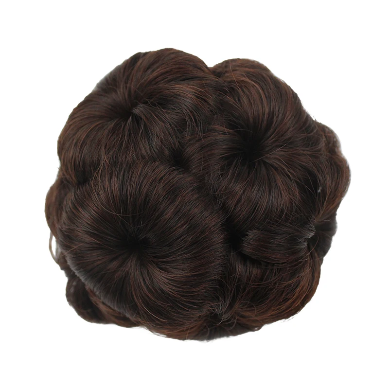 JOY&BEAUTY Curly Chignon For Women 9 Flower Roller Clip in Fake Hair Piece Synthetic Hair Accessories High Temperature 5 Color JOY&BEAUTY Curly Chignon For Women 9 Flower Roller Clip in Fake Hair Piece Synthetic Hair Accessories High Temperature 5 Color