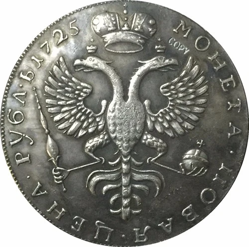 Российские монеты 1725 года копия Катрин I|coin copy|coin coinscoins russia |
