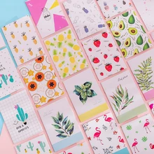 4 шт./лот kawaii Корея креативный небольшой свежий Рисунок серии растение ананас блокнот канцелярские принадлежности для студентов