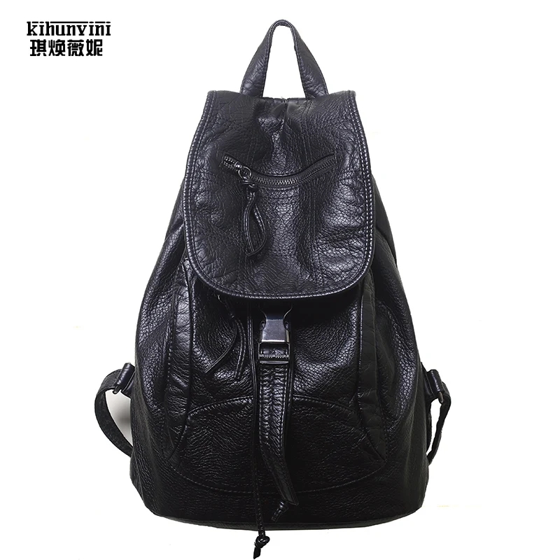

Women's Backpacks PU Leather Students School Bags Teenagers Girls Fashion Backpack Women Travel Bag Mochila New Bolsas Femininas