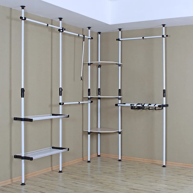 Pipe Metal Simple Wardrobe Cloth Cabinets Cloakroom Diy Fabric Pipe Metal Simple Wardrobe Cloth Cabinets Cloakroom Diy Fabric Storage Closet Disembly