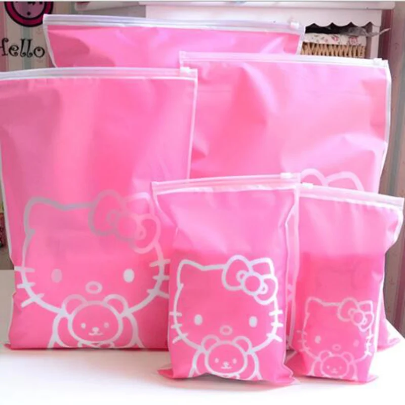 

Hello Kitty Transparent Cosmetic Bag Travel Makeup Case Women Zipper Make Up Bath Organizer Storage Pouch Toiletry Wash beautKit