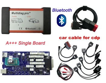 

2PCS/Lot Multidiag Pro+ 2015.r3 keygen With Bluetooth single board VD Tcs CDP Pro For cars/ trucks diagnostic tools+8 CAR Cables