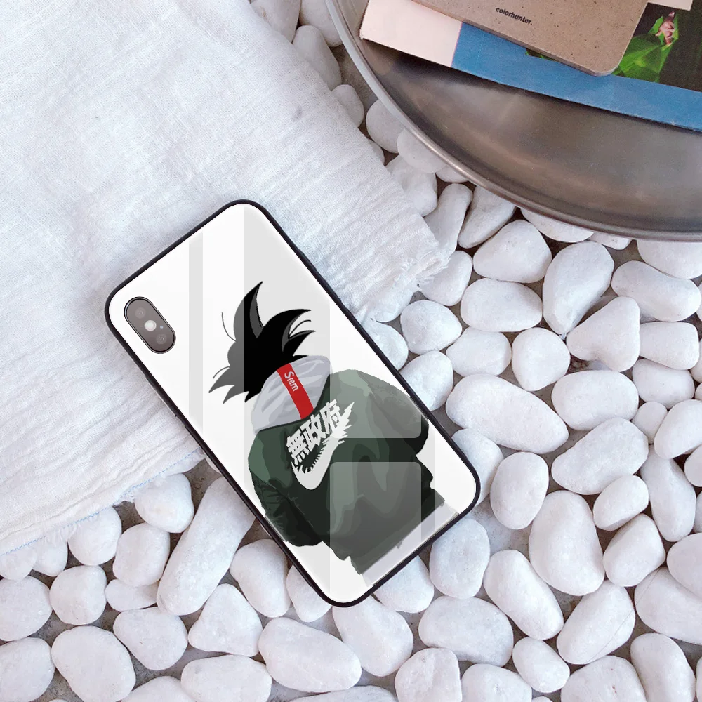 Dragon Ball DIY чехол для телефона для iPhone 7 8 6 S Plus Капа из закаленного стекла заказной Goku чехол для телефона для iPhone X XR XS 11 Pro MAX - Цвет: 20337