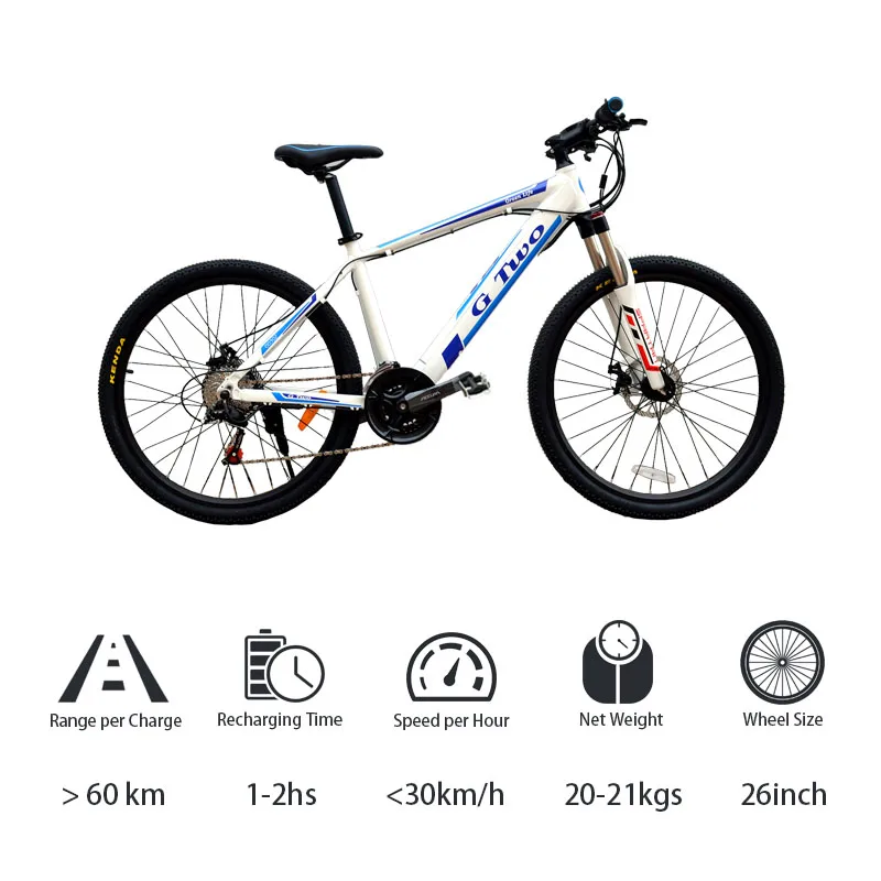 Top G Two 2018 new 26inch 27Speed Electric Bike Powerful Electric Mountain Bike Lithium Battery 250W 350W 48V  eBike  Electric MTB 1