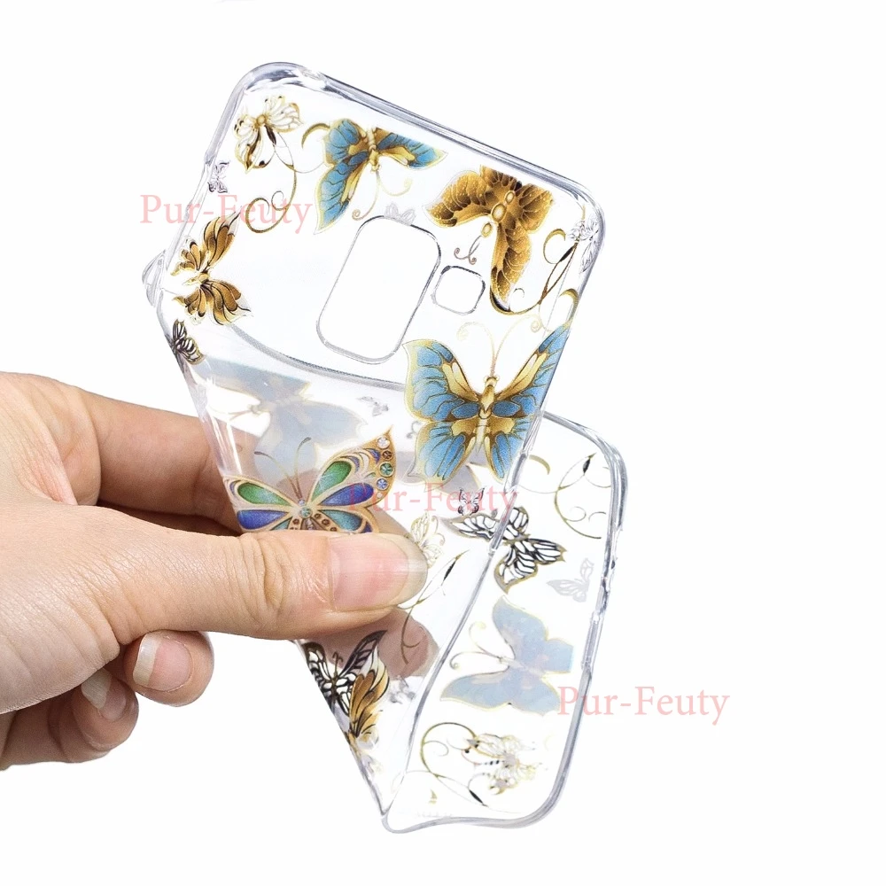 Мягкий чехол из ТПУ для samsung Galaxy A6, A8 Plus,, A5, A3,, окрашенный мультяшный чехол на заднюю панель для samsung Galaxy A6 SM, A600, A600FN