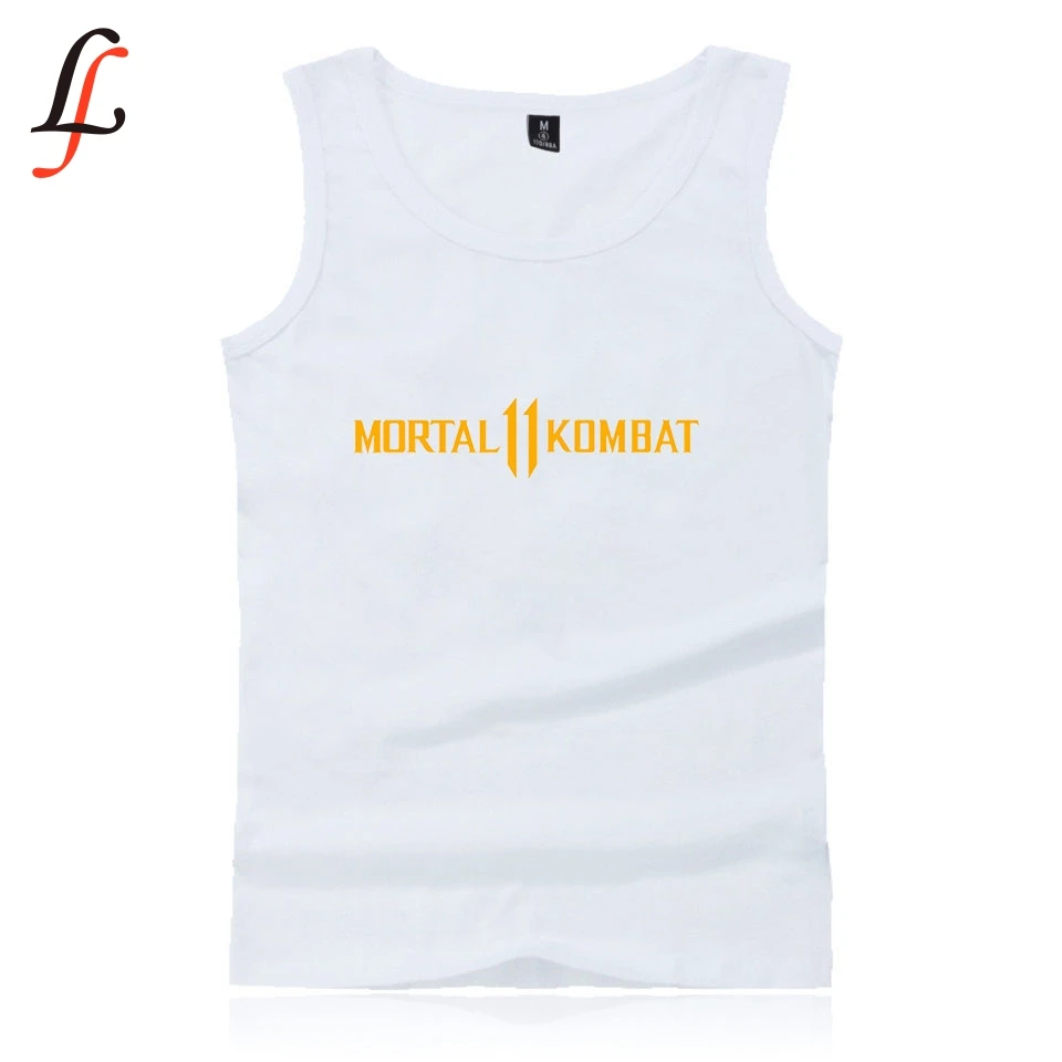 Mortal Kombat 11 MK повседневная мужская майка без рукавов, майка для бодибилдинга, Gymclothing, летние майки для фитнеса для мужчин/женщин, BAMBAM