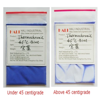 

thermochromic pigment,temperature sensitive pigment,thermochromic powder,color:blue, activated temperature:45,17,13,62 celsius