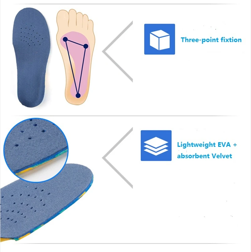 Ортопедические стельки для детей с плоской подошвой из ЭВА, ортопедические стельки для поддержки свода стопы, x-ноги, больные полиомиелитом, ортопедические стельки для обуви