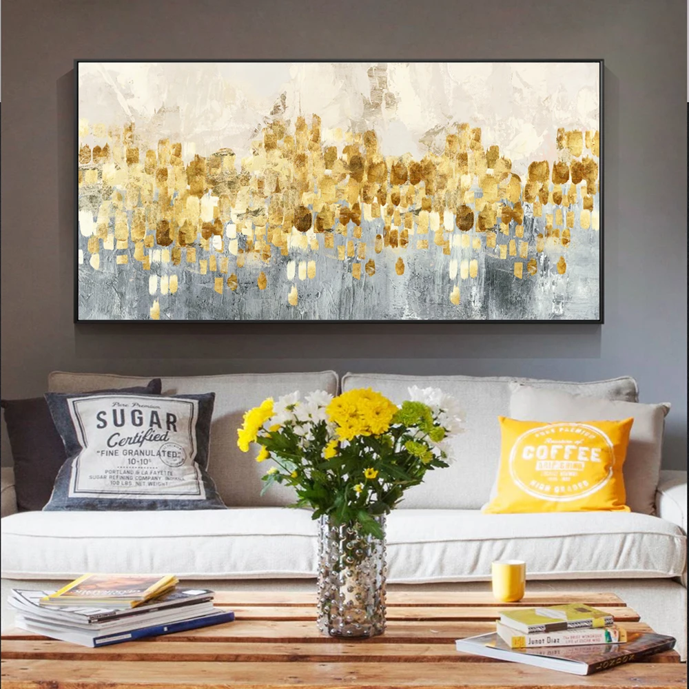

Abstract Graffiti Art Canvas Paintings On The Wall Posters And Prints Golden Point Canvas Prints Wall Pictures For Bed Room Wall