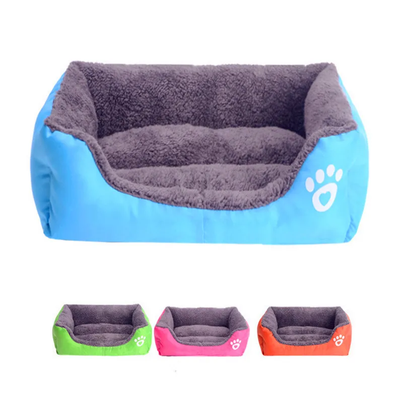 

Pet Dog Bed Fall Winter Warm Nest Kennel For Cat Puppy Sofa Mat Warming Dog House Soft Material Pet Nest Candy color Dog sofa