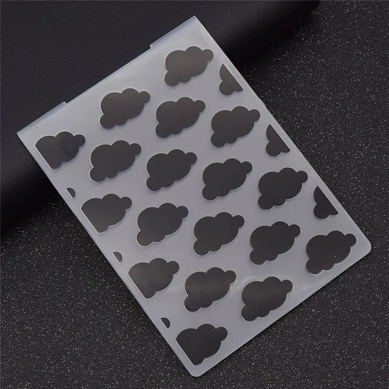 Plastic Embossing Folder Embossing Folder Cute Cloud Embossing Folder Plastic For Card Making Stamps Scrapbooking Paper Craft Supplies Folders Album DIY Decorations