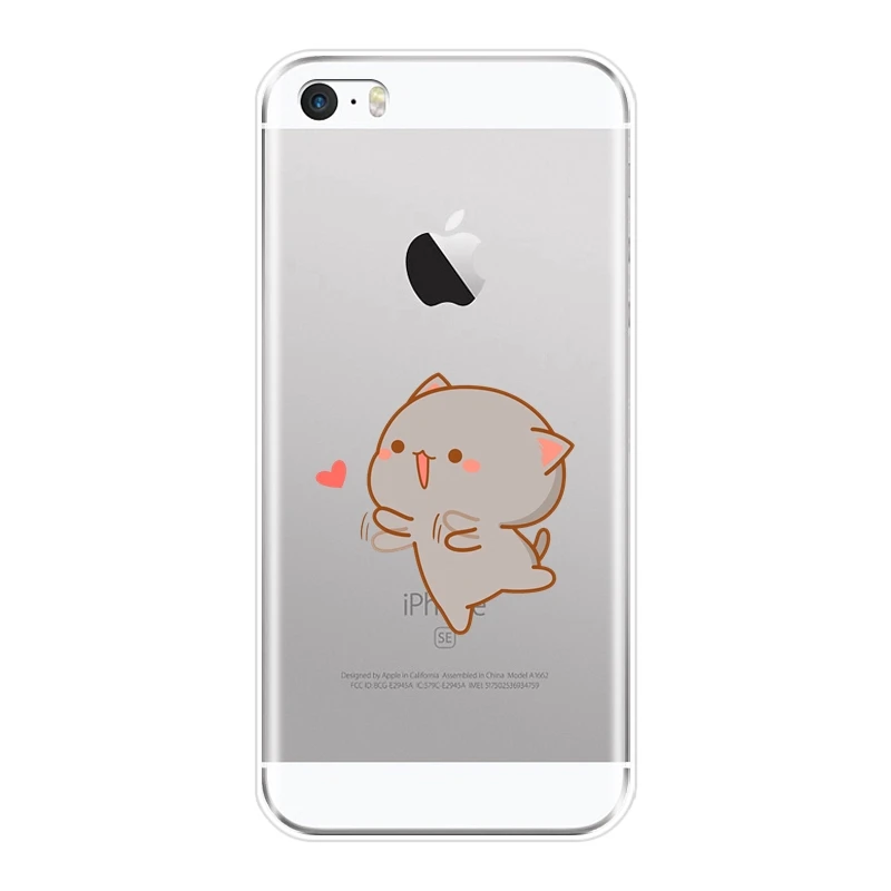 Goedkeuring in het geheim Geliefde Cute Couple Love Best Friend Funny Cat Back Cover For Apple iPhone 5 S 5C  5S SE Soft Silicone Case For iPhone 4 S 4S Phone Case|Phone Case & Covers|  - AliExpress