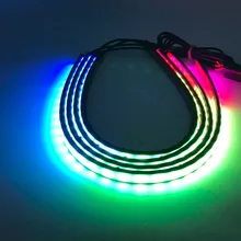 Автомобильный красочный RGB сетевой светильник s дыхательный светильник дневной ходовой светильник с поворотником и тормозным сигналом атмосферный светильник