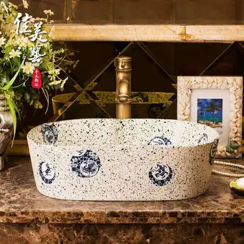 

Jiamei Art Platform Upper Basin, Washbasin, Ceramic Washbasin, Toilet, Floor Basin, Household Art Basin 1489#