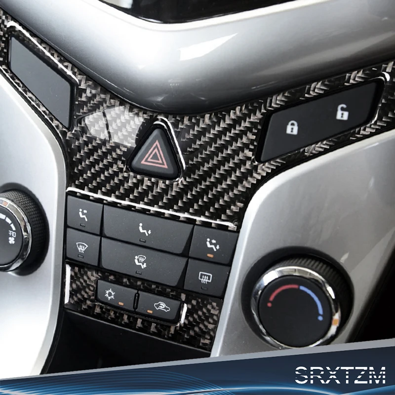 Us 19 1 30 Off Srxtzm Carbon Fiber Car Interior Central Control Button Panel Trim Sticker Modification For Chevrolet Cruze 2009 2015 In Car Stickers