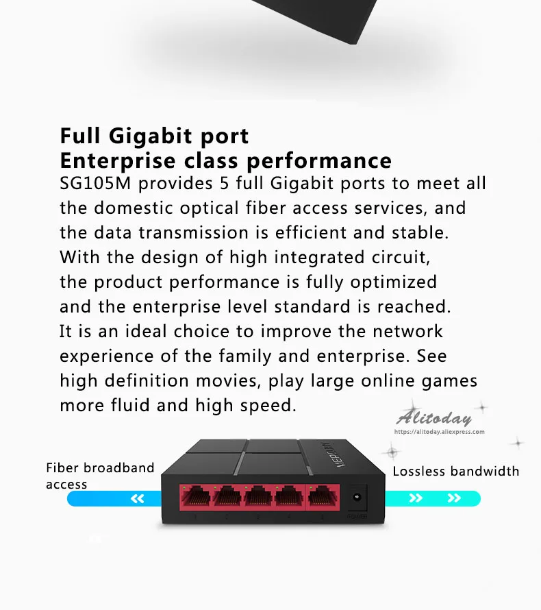 MERCURY SG105M мини гигабитный коммутатор 5 Порты и разъёмы RJ45 10/100/1000 Мбит сетевой коммутатор Настольный концентратор коммутатор Soho дома переключатель