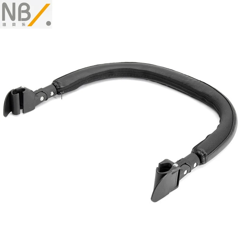 font b Baby b font Stroller Accessories Trolley Armrests Bumper Bar Handlebar With Pu Leather