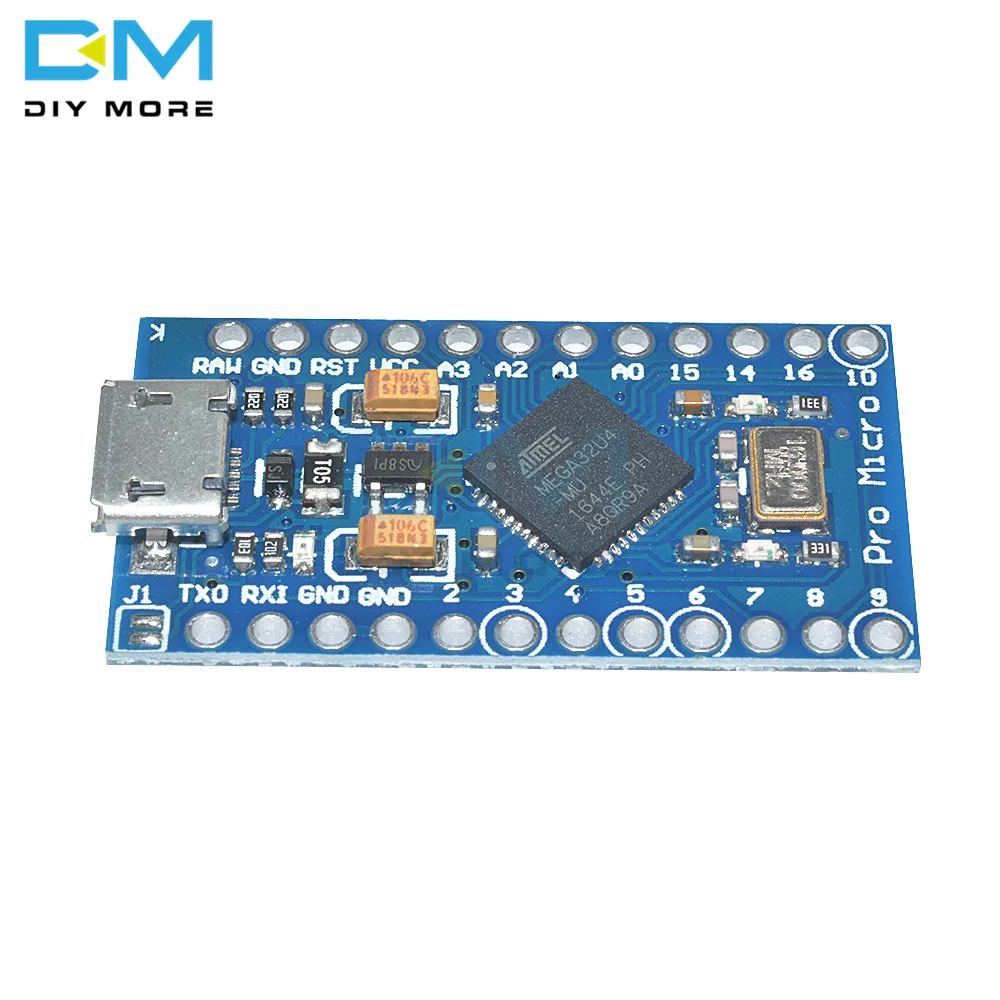 Pro Micro ATmega32U4 5V 16 МГц заменить ATmega328 для Arduino Pro Mini с 2 Row штыревые для Leonardo Mini Usb Интерфейс