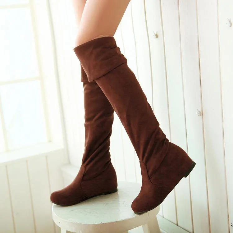 womens over knee flat boots