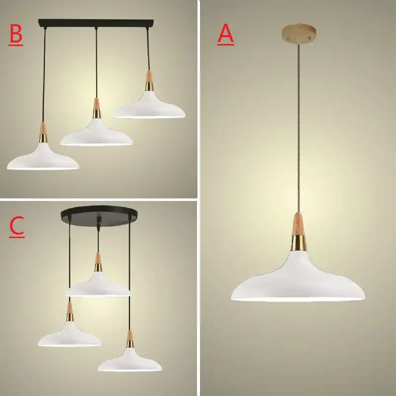 large white pendant shade