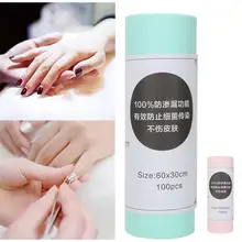 Художественный коврик для ногтей 100 шт./пакет для дизайна ногтей одноразовая скатерть водонепроницаемые подушечки для ванной для ног для маникюра магазин для мытья ног Комплект ковриков и комплектов