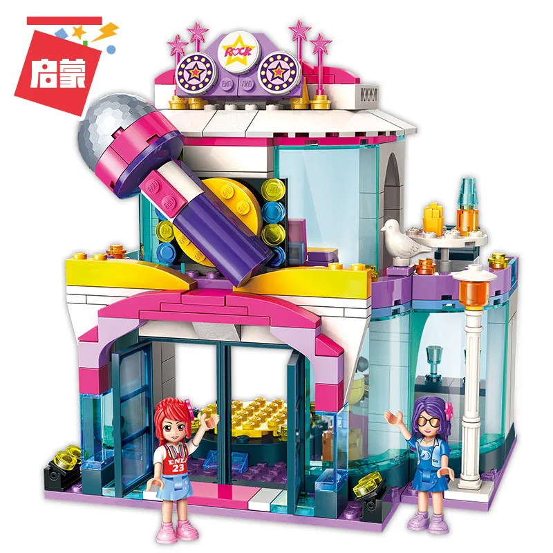 ENLIGHTEN New City Girls Princess Blue Whale Aquarium Building Blocks Sets Bricks Model Kids Classic Compatible Friends