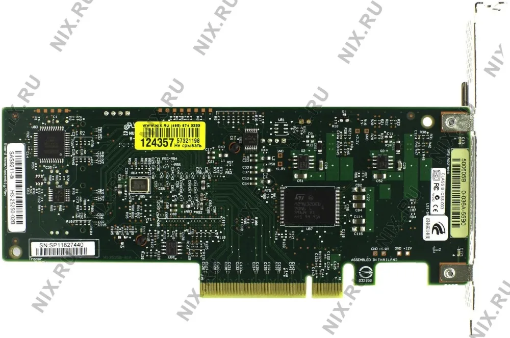 RaidStorage Avago LSI SAS 9211 8I LSISAS2008 IT 8 портов NO RAID HBA JBOD SATA SFF8087 6 ГБ PCI E 2 0 X8 карта