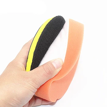 

5" Car Buffing Sponge Polisher Buffer Clean Flat Professional 125mm Orange Polishing Pads Best Nice Hot Sale High Quality