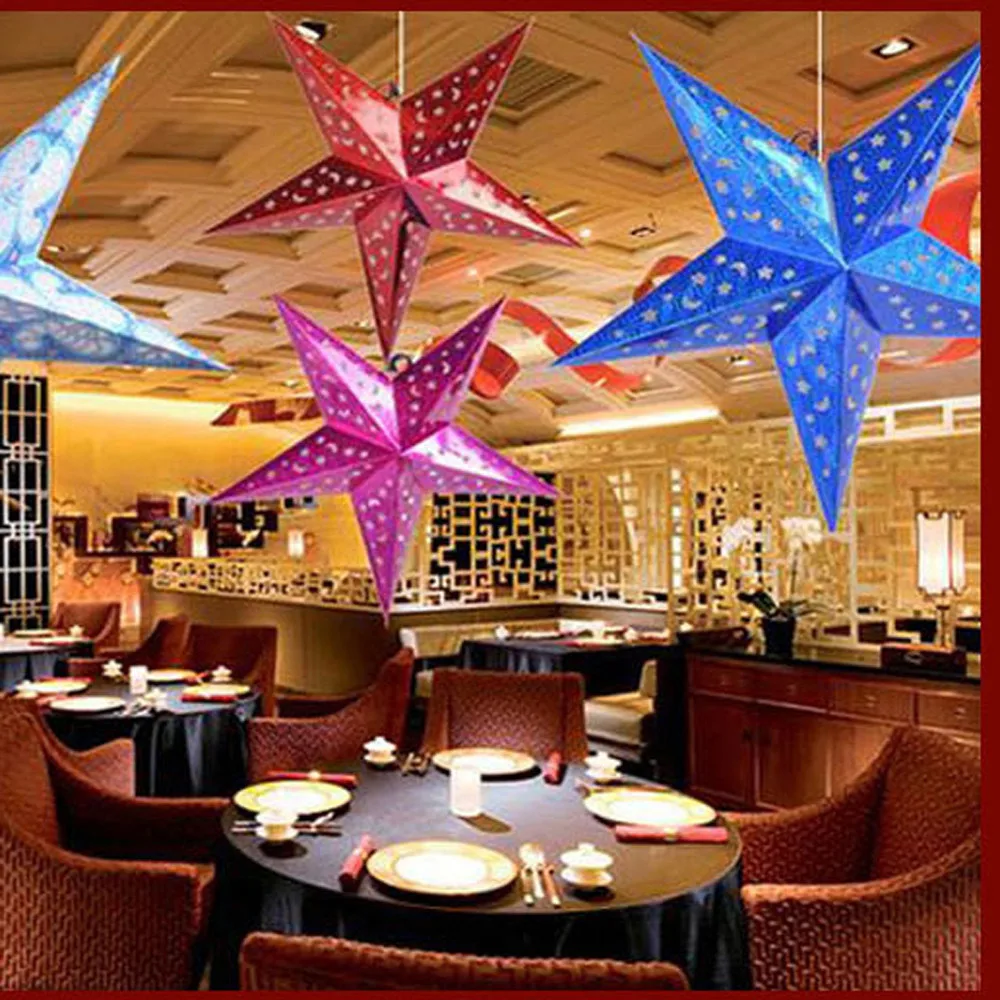 Christmas Tree Top Decorations Stars For Home House Table Topper