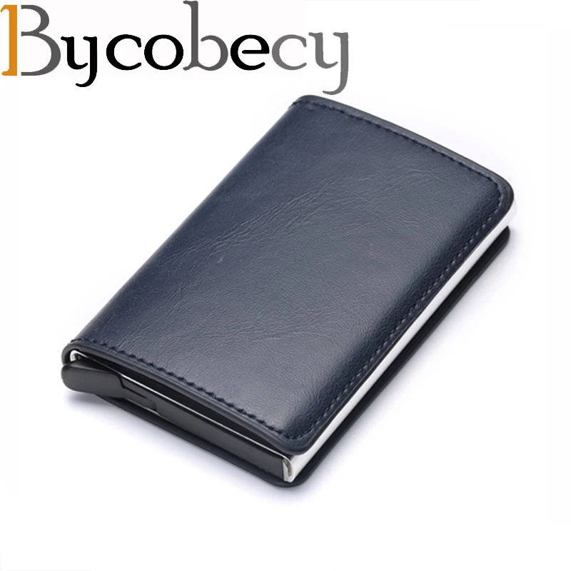 Bycobecy الحماية ضد السرقة الرجال خمر حامل بطاقة الائتمان حجب محفظة بشريحة RFID جلدية للجنسين الأمن محفظة جلد النساء المحفظة السحرية Bycobecy الحماية ضد السرقة الرجال خمر حامل بطاقة الائتمان حجب محفظة بشريحة RFID جلدية للجنسين الأمن محفظة جلد النساء المحفظة السحرية