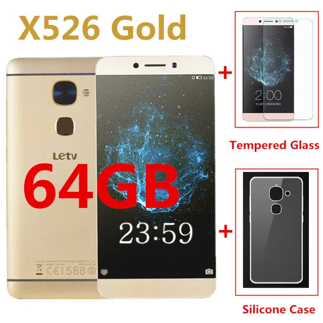 LeEco Letv S3 X522 Le2 X526 X520 3 ГБ ОЗУ 32 ГБ/64 ГБ Snapdragon 652 смартфон 5,5 дюймов Восьмиядерный 3000 мАч 4G мобильный телефон - Цвет: X526 Gold 64G